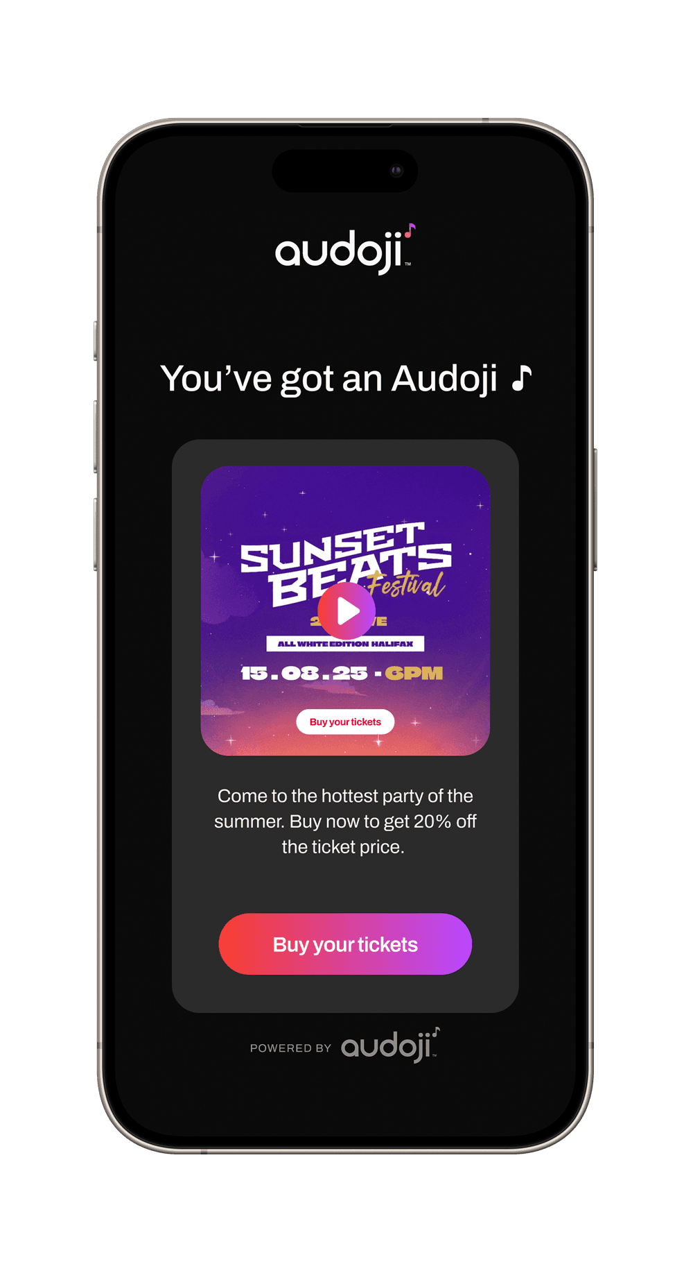Audoji iPhone Preview